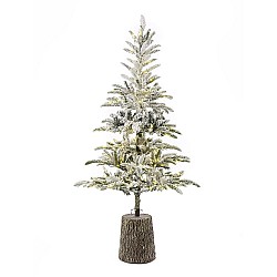 ΔΕΝΔΡΟ PRE-LIT PRINCESS PINE 210EK ME 200 ΛΕΥΚΑ LED ΣΕ FIBER GLASS RESIN ΒΑΣΗ