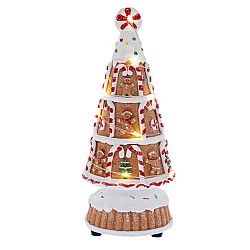 GINGERBREAD ΔΕΝΔΡΟ ΜΕ ΦΩΣ 9Χ9Χ22ΕΚ ΜΠΑΤΑΡΙΑΣ