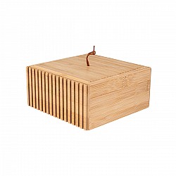 ESTIA ΚΟΥΤΙ ΑΠΟΘΗΚΕΥΣΗΣ ΚΑΙ ΟΡΓΑΝΩΣΗΣ BAMBOO ESSENTIALS 15x15x7cm