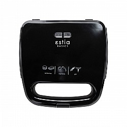 ESTIA ΤΟΣΤΙΕΡΑ BLACK PLUS 2 ΘΕΣΕΩΝ 750w ΜΑΥΡΗ