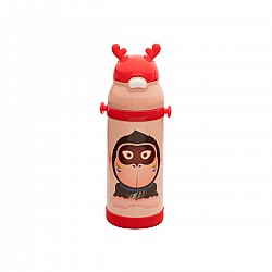 ESTIA ΘΕΡΜΟΣ ΠΑΙΔΙΚΟ ANIMALS ΑΝΟΞΕΙΔΩΤΟ 350ml GORILLA RED