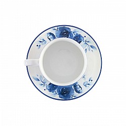 ESTIA ΚΟΥΠΑ ΤΣΑΙ BLUE ROSE ΠΟΡΣΕΛΑΝΙΝΗ 220ml ΜΕ ΠΙΑΤΑΚΙ