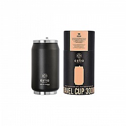 ESTIA ΘΕΡΜΟΣ TRAVEL CUP SAVE THE AEGEAN 300ml MIDNIGHT BLACK