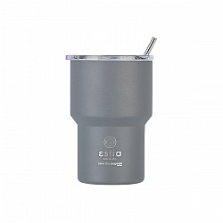 ESTIA ΘΕΡΜΟΣ MUG LITE SAVE THE AEGEAN 400ml FJORD GREY