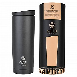 ESTIA ΘΕΡΜΟΣ TRAVEL MUG SAVE THE AEGEAN 500ml MIDNIGHT BLACK