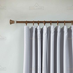 Dellia - Κουρτίνα Σκίασης Λευκή Με Τρέσα Υ275xΦ270cm 6038-12