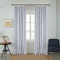 Dellia - Κουρτίνα Σκίασης Λευκή Με Τρέσα Υ275xΦ270cm 6038-12