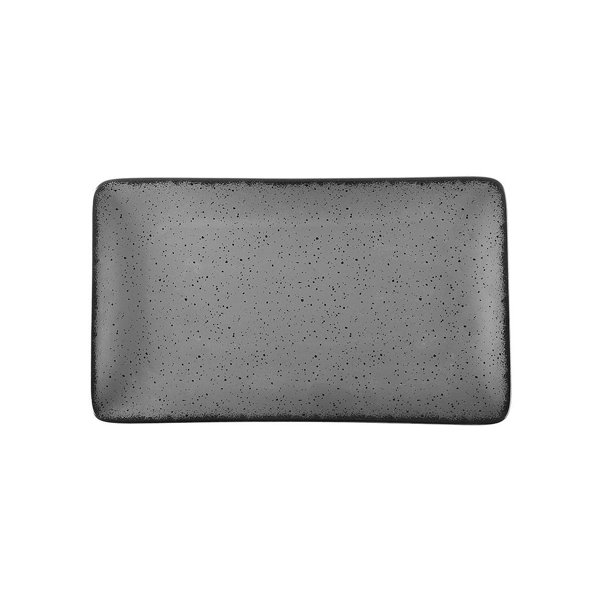 ESTIA ΠΙΑΤΕΛΑ ΟΡΘΟΓΩΝΙΑ TERRA ΠΟΡΣΕΛΑΝΙΝΗ 21x10.5cm GREY